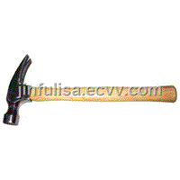American type rip hammer with wooden handle