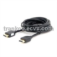 Black 2m High Speed HDMI AV Cable