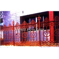 Cast iron fence