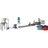 Double-ranks granulating production line