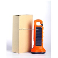 Factory Provide 800mah Rechargeable Protable Solar LED Flashlight (WIDE-01)