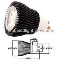 GU10 LED Bulb Light 3*1W (HBC003WPLG10)