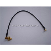 MCX To RP SMA Female Flange Cable