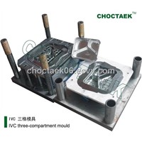 Multi-compartment container mould