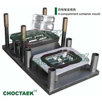 Multi-compartment container mould