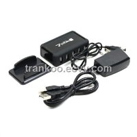 New USB 7-Port HUB Powered +AC Adapter Cable