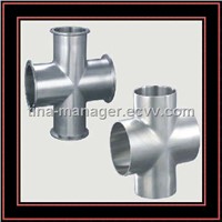 Pipe Fitting Sanitary Stainless Steel Cross