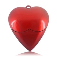 Plastic heart shape usb