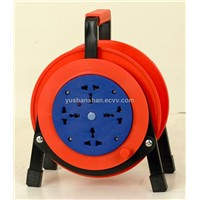 Protable Plastic Cable Reel with Circuit Breaker (6130B)