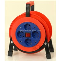 Protable Plastic Cable Reel with Circuit Breaker (6230B)