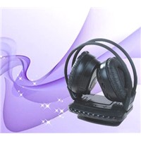 QQ2008 TV Wireless Headphone with FM Radio for MP3 PC TV CD/Wireless Headset with Microphone