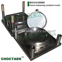 Round embossing container mould