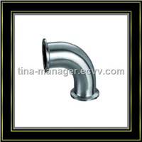 Sanitary stainless steel clamp 90degree elbow