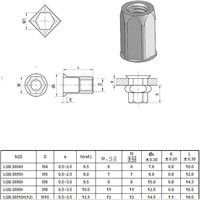 THIN HEAD HEX INSERT NUT