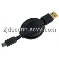 USB AM-MINI USB 5P Retractable