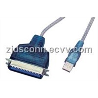 USB A Male-Parallel 36P Male Printer Cable