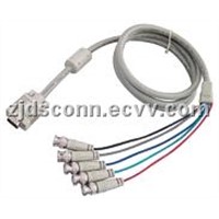 VGA 15pin Male-5 BNC Cable
