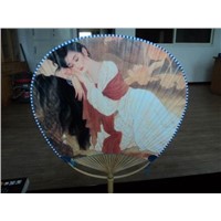 bamboo hand fans with handicraft