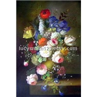 classical flower oil painting