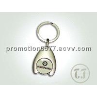 metal trolley coin key chain promotion