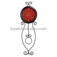 Metal Wire Case Wall Clock