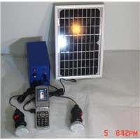 portable integrated solar power system for lighting and charger for Mobile phone/Mp3/Mp4/Camera