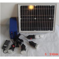 portable integrated solar power system for lighting and charger for Mobile phone/Mp3/Mp4/Camera