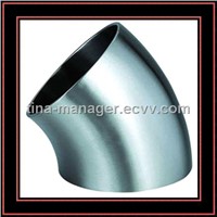 sanitary stainless steel 45degree welded elbow