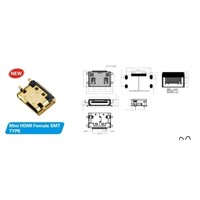 USB 3.0 Connector Mini HDMI Female SMT Type