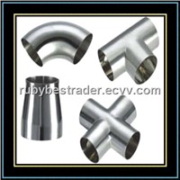Sanitary stainless steel pipe fittings(elbow,tee,cross,reducer)