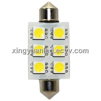 led car bulb S8.5 6SMD 5050 Trunk lamp and and car roof lamp and reading lamp