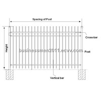 Galvanized Steel Pipe Fence