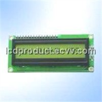 PCM1601A STN Yellow Green 16x1 Character LCD Module with LED Backlight