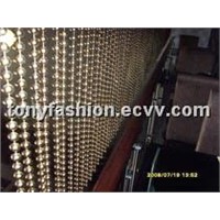 Gold Bead Chain Curtain for Interior Decoration