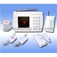 16 wireless zones LED display home alarm system