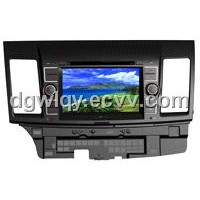 2din Touch Screen mobile Entertainment System with DVD GPS for Mitsubushi Lancer