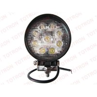 4" 27W 9-32V Round LED Work Light