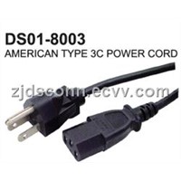 American Type 3C Power Cord
