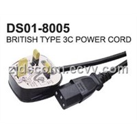 British Type 3c Power Cord