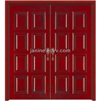 Carved Villa Wooden Door  (OX-C518D)