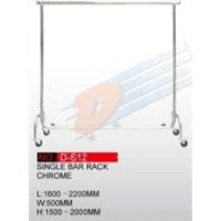 D-S12  Single Bar Rack (Chrome)