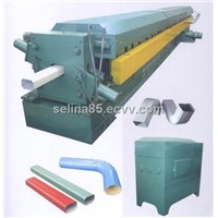 Downspout roll forming machine