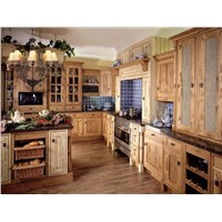European Solid Wood Kitchen Cabinet