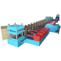 Guardrail roll forming machine