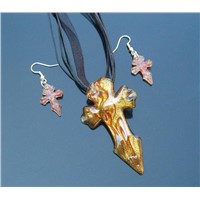Murano Glass Pendants earring sets,lampwork glass jewelry
