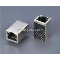 Rj45 Connectors with Transformer with LED,Sheiled