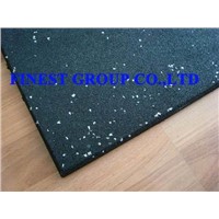 Rubber gym tile flooring mat