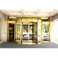 Stainless steel revolving door