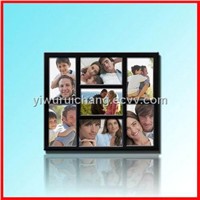 Supply MDF Black Photo Frames Style Combination of Seven Holes