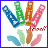 Two-Tone Silicone Skin Case for Nintendo Wii Remote and Nunchuk